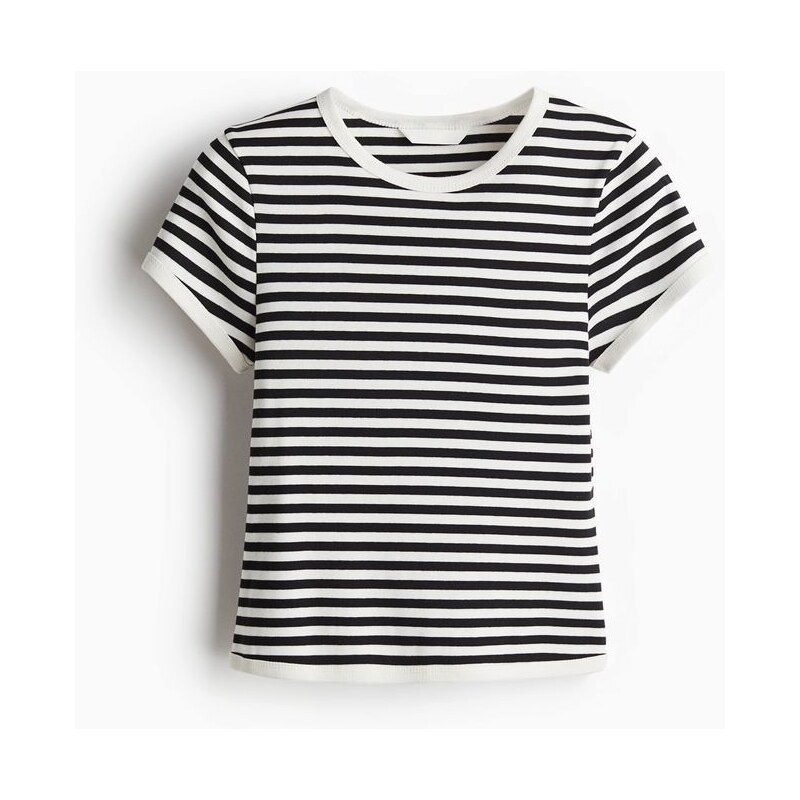 H&M - Přiléhavé tričko - bílá 108140848