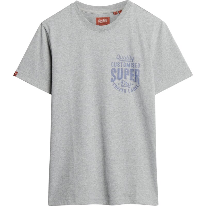 Superdry & Co Tričko marine modrá / šedá