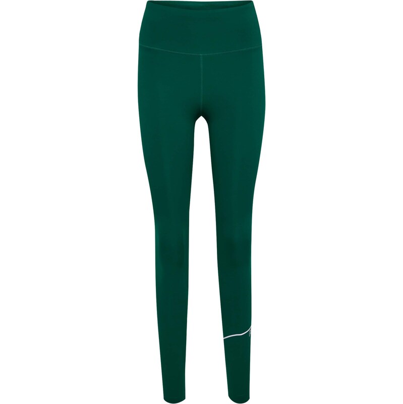 Hummel Sportovní kalhoty Court tmavě zelená / bílá