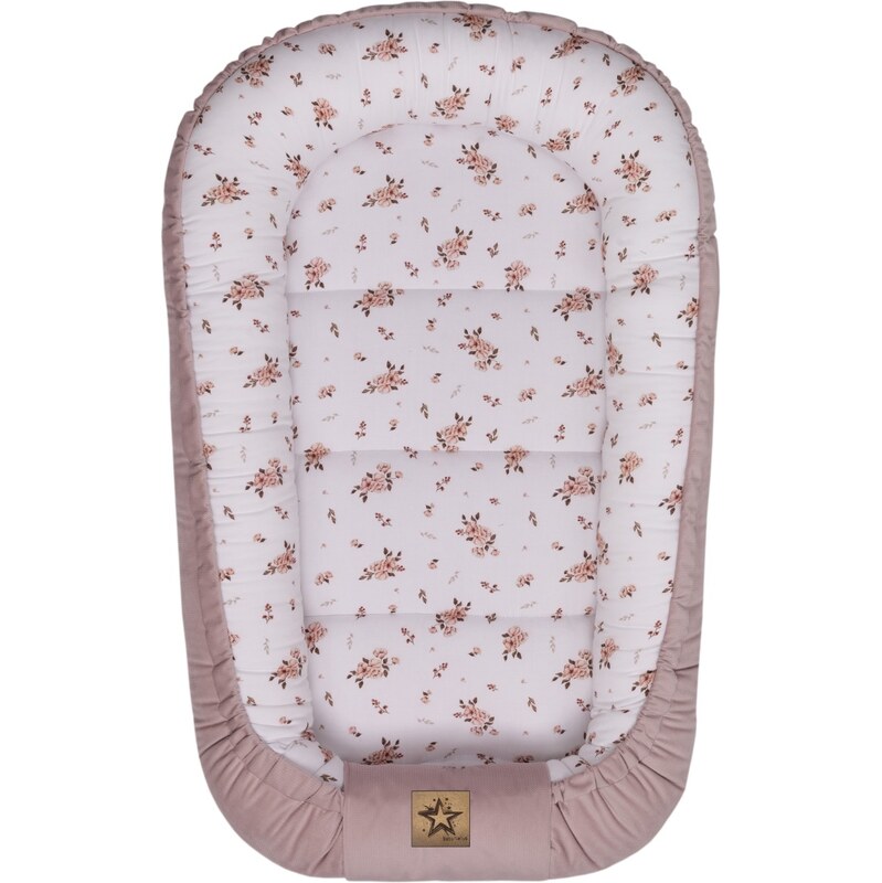Baby Nellys Hnízdečko pro miminko Premium Flowers, oboustranné - 111025686