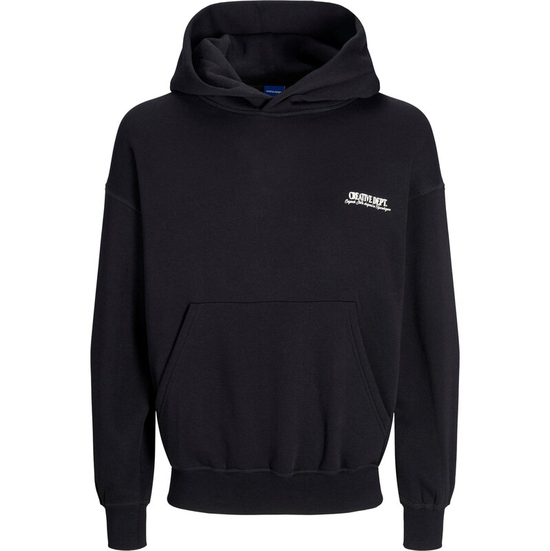 JACK & JONES Mikina JWHROXBURY černá / bílá