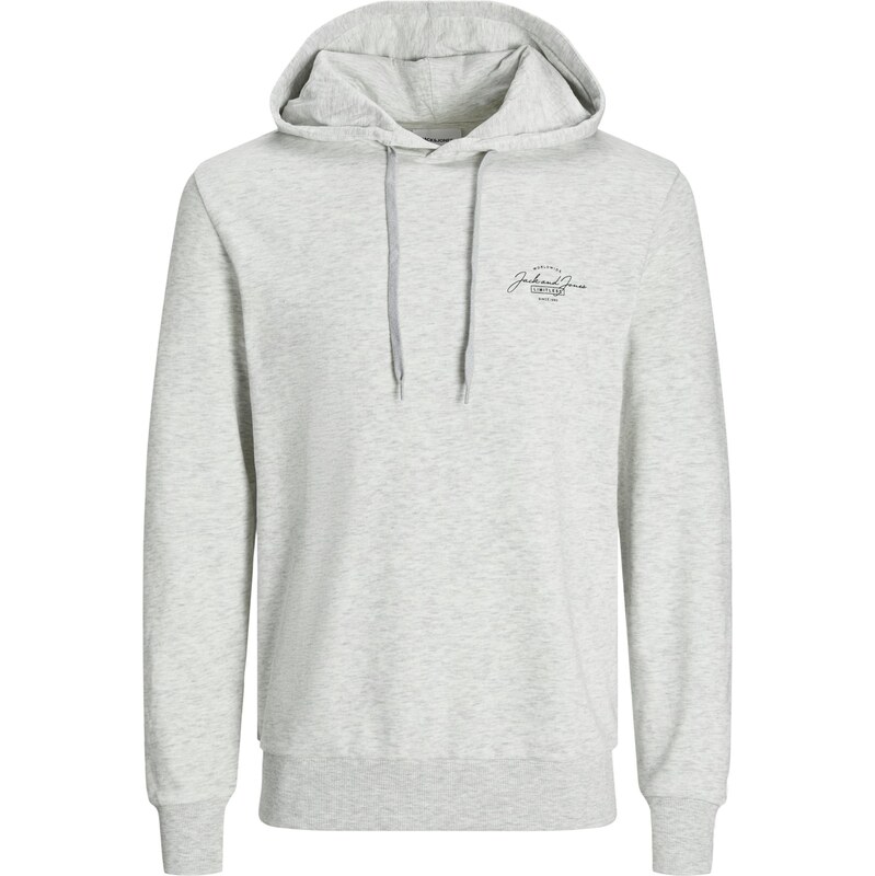 JACK & JONES Mikina JWHFERRIS bílý melír