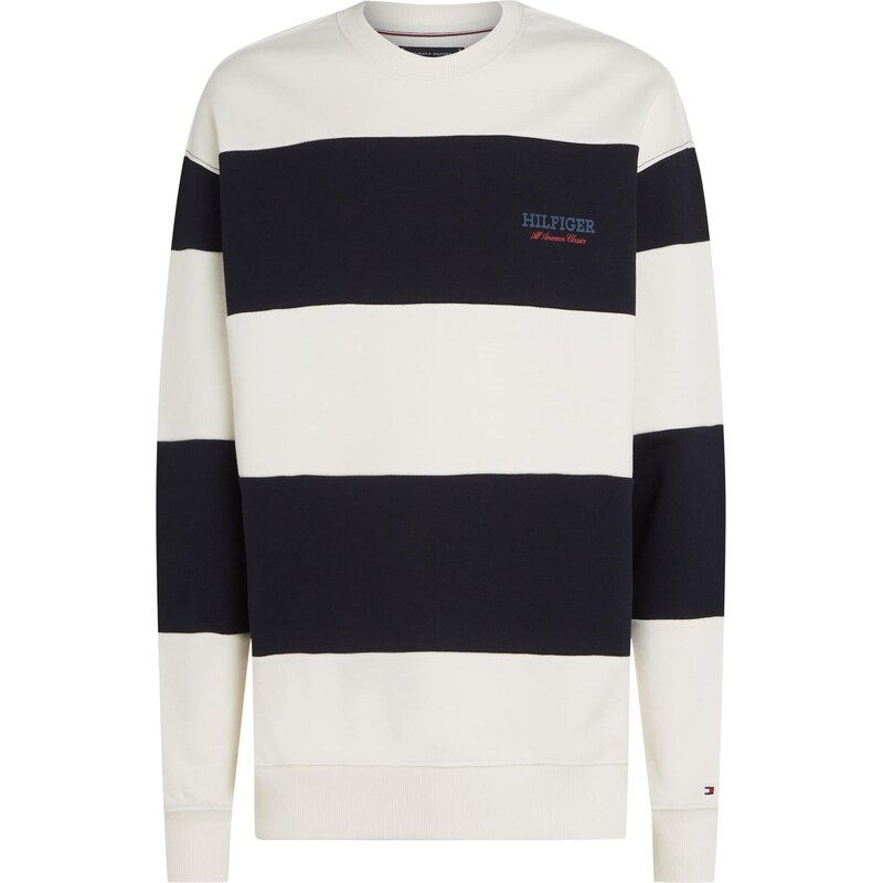 TOMMY HILFIGER Mikina námořnická modř / barva bílé vlny
