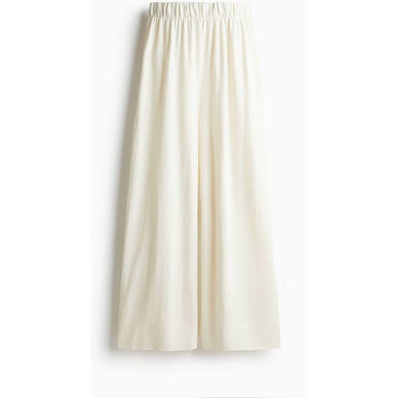 H&M - Široké kalhoty - bílá 108138260
