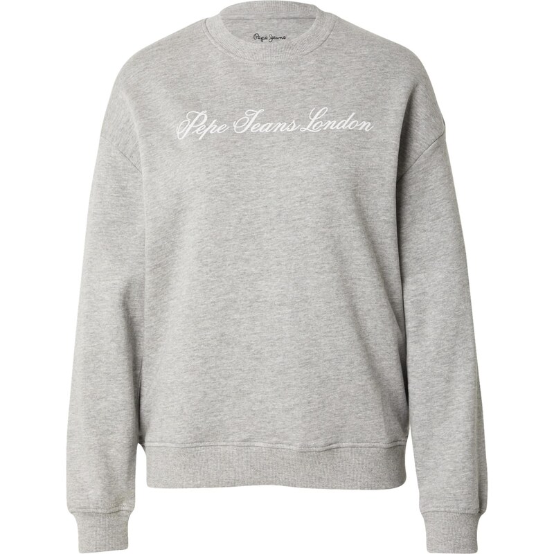 Pepe Jeans Mikina šedý melír / bílá