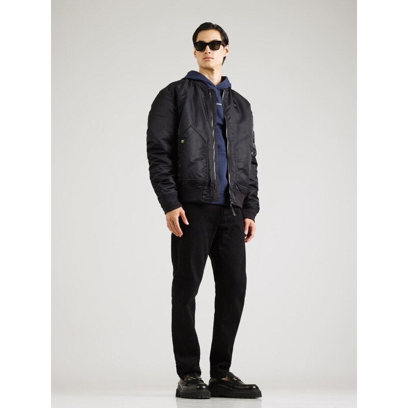 Pepe Jeans Mikina námořnická modř / bílá