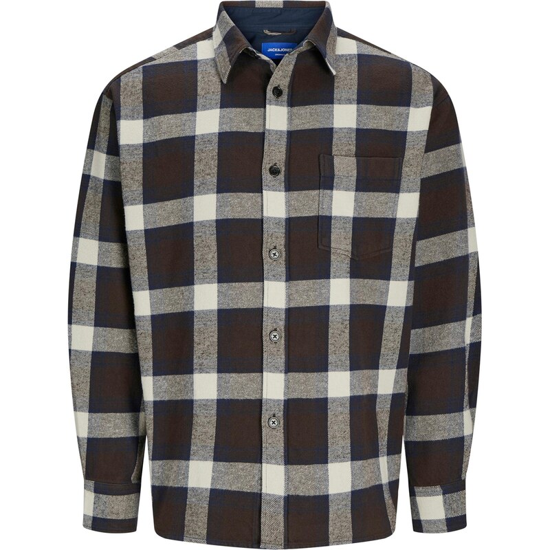 JACK & JONES Košile JWHFREDERIKSBERG režná / marine modrá /