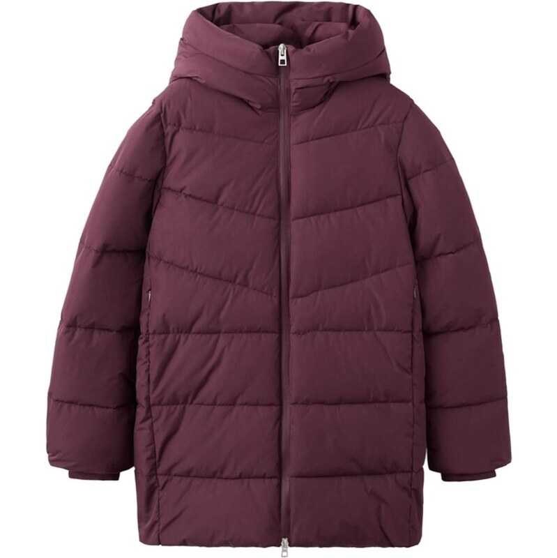 MANGO Zimní kabát Tokyo vínově červená 111029722