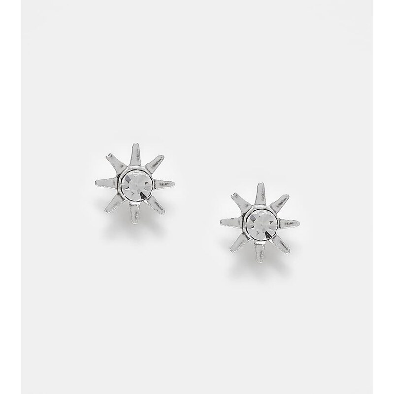 Kingsley Ryan crystal starburst stud earrings in sterling silver 111029768