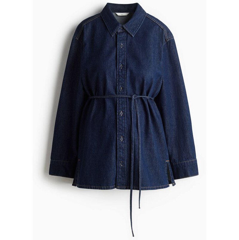 H&M - MAMA Džínová košile Before & After - modrá 108429328