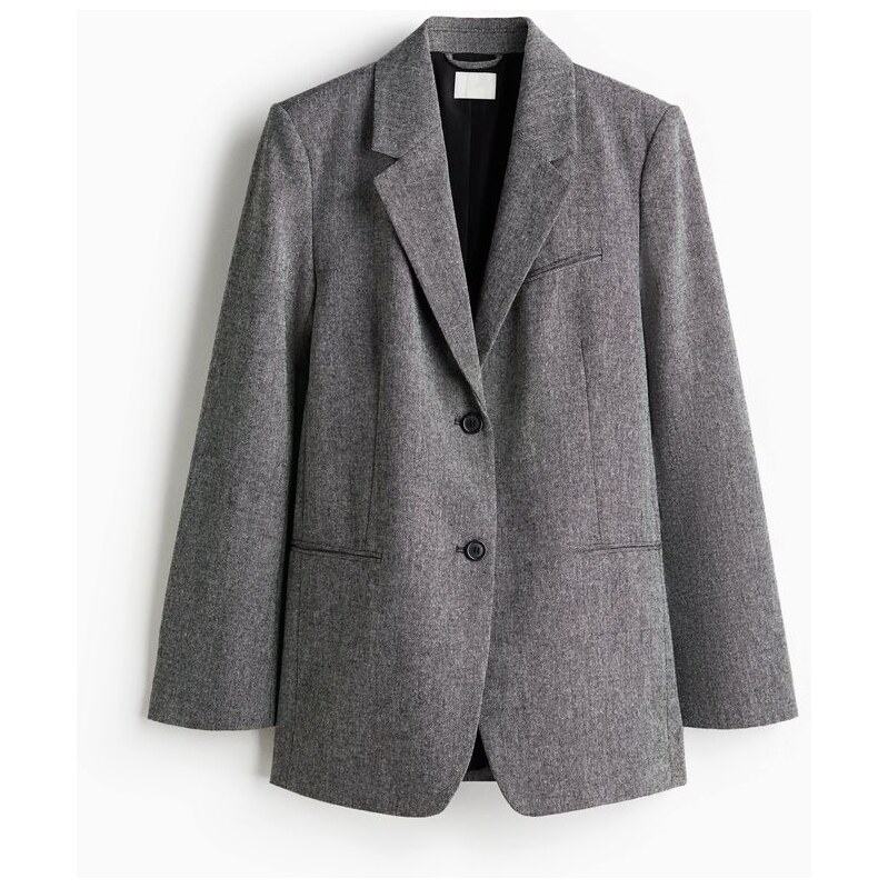 H&M - Dlouhé sako - černá 109112549