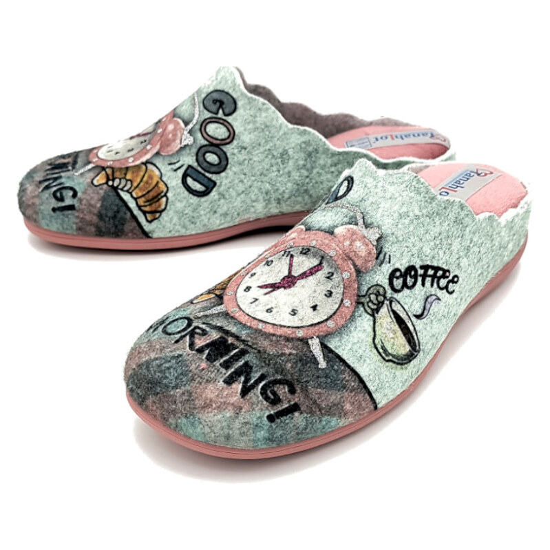 Dámská domácí obuv Shoesy 9352473 zelená 90118472