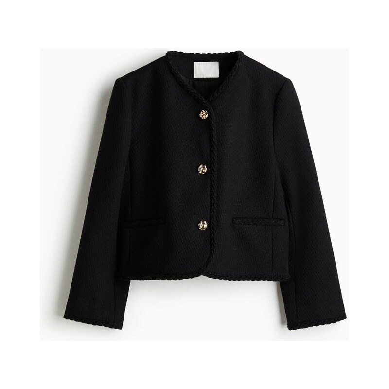 H&M - Bunda z buklé - černá 108669102