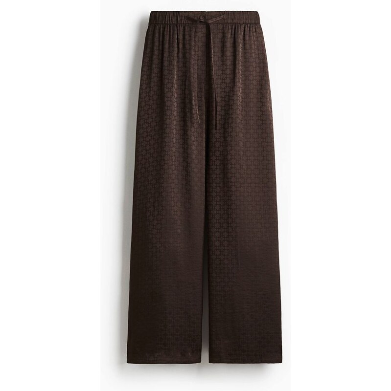H&M - Široké kalhoty - hnědá 108135728