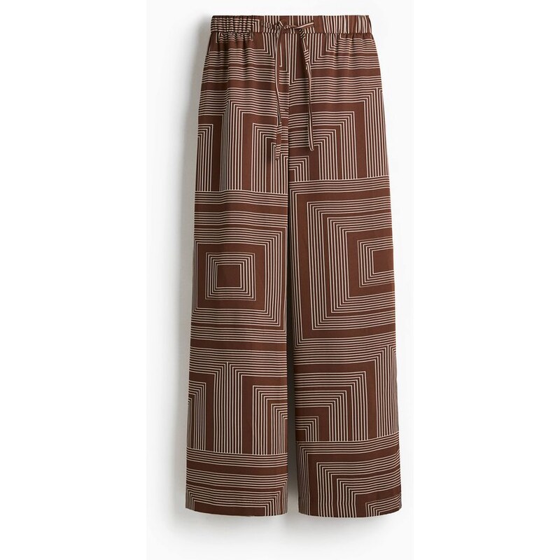 H&M - Široké kalhoty - béžová 108141016