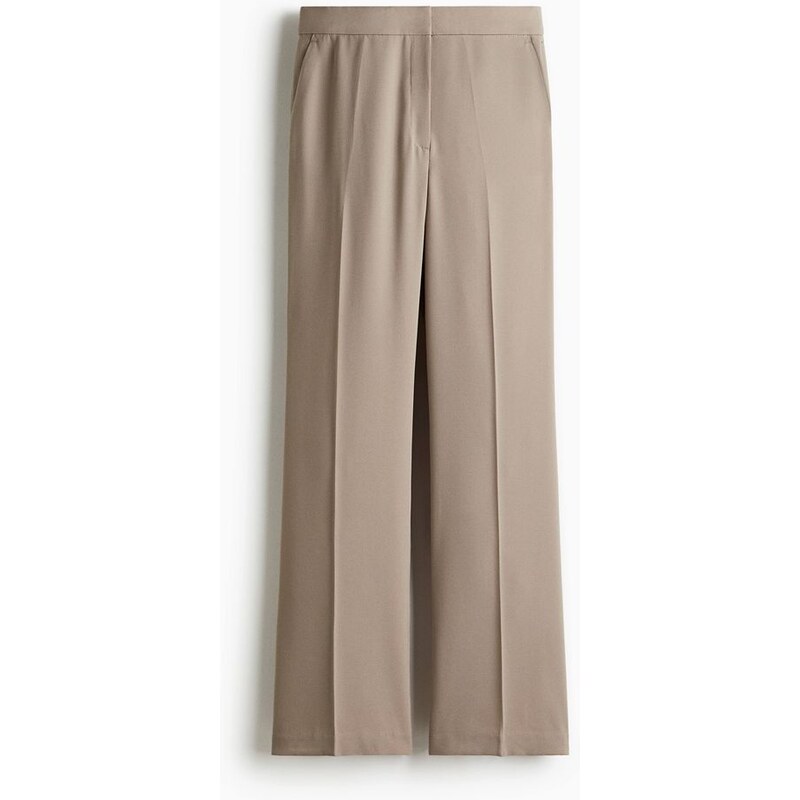 H&M - Rovné kalhotys puky - hnědá 108156900