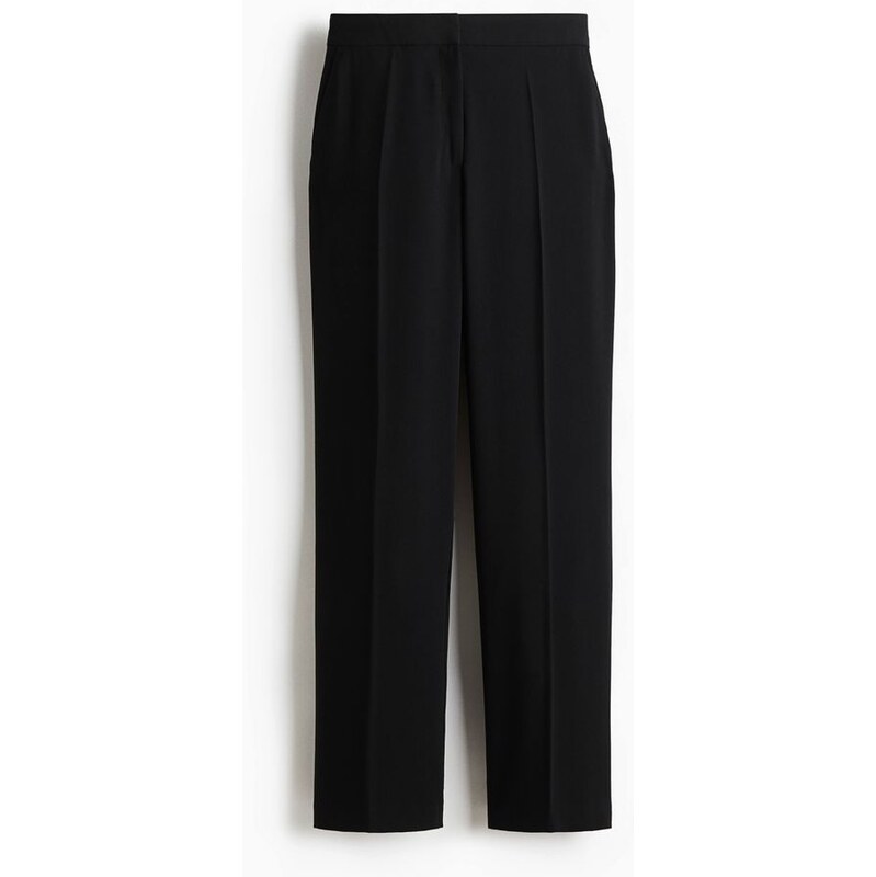 H&M - Rovné kalhotys puky - černá 108157001