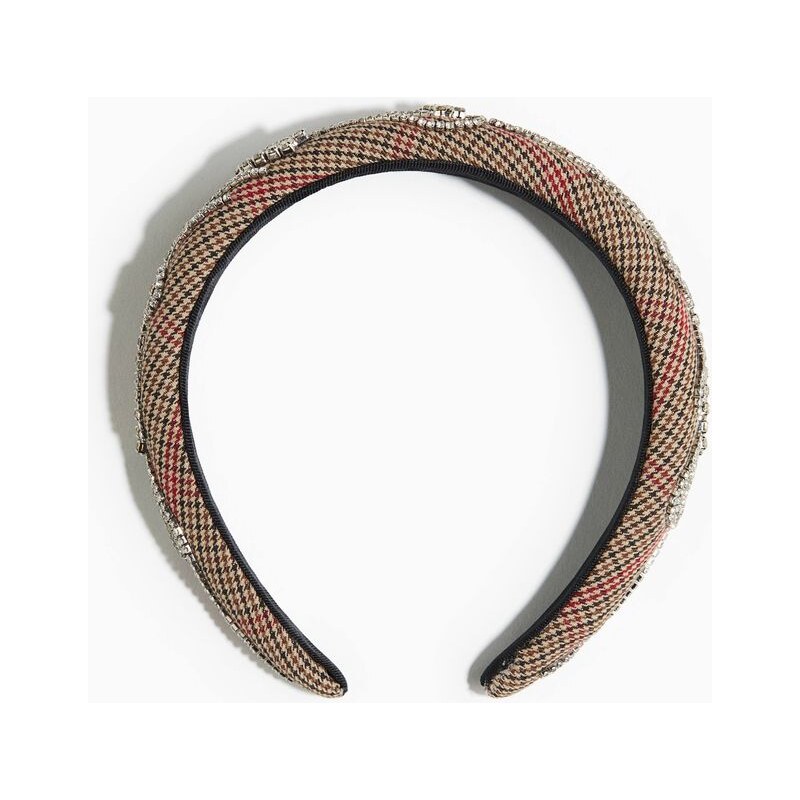 H&M - Čelenka zdobená štrasem - béžová 108809343