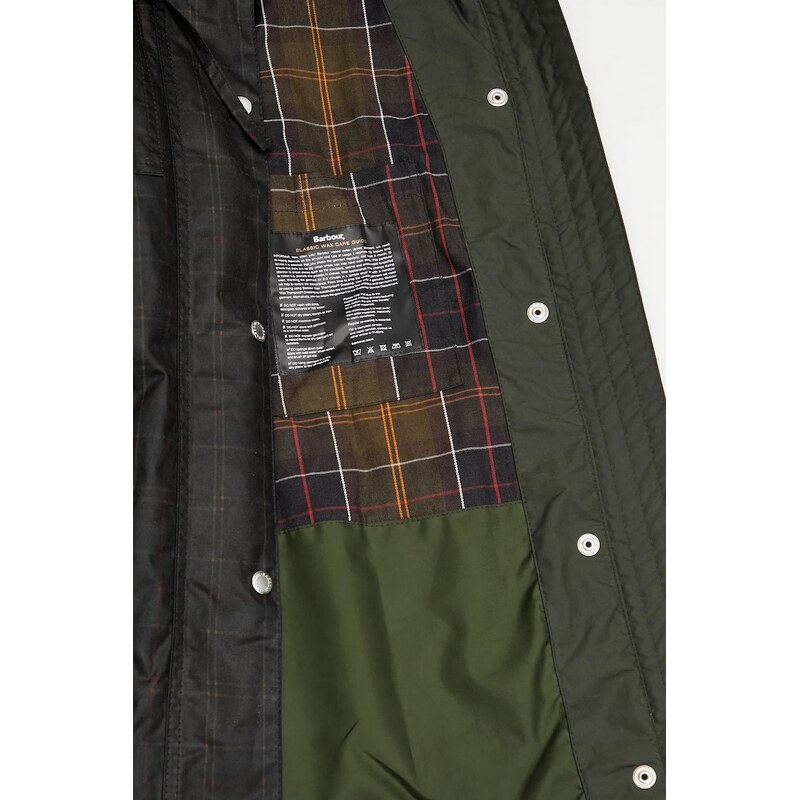 Bunda Barbour x Ganni Hooded Tartan Duffle Wax