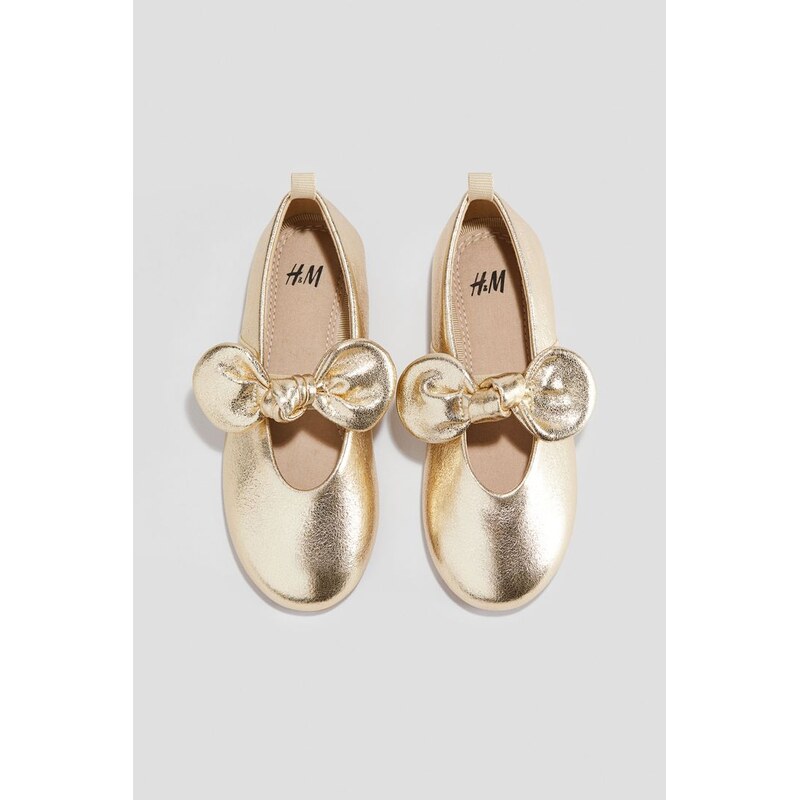 H&M - Balerínkys mašlí - Zlatá