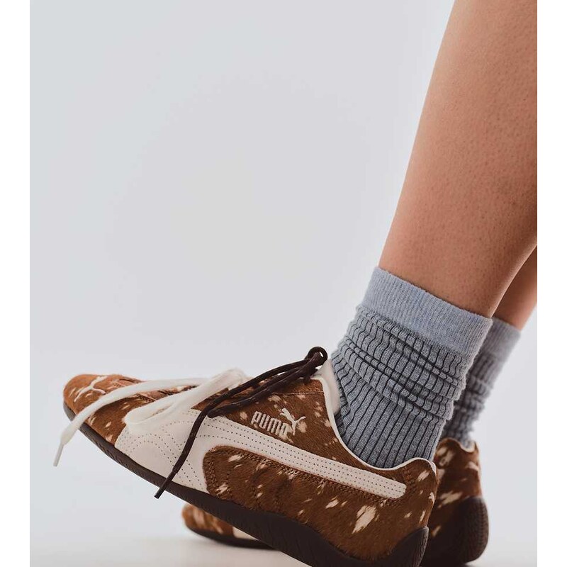 Puma Speedcat Doelette pony hair trainers in deer print - Exclusive to 111044522