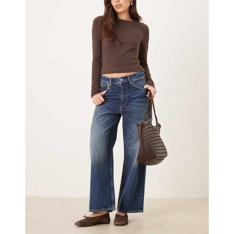 Polo Ralph Lauren wide leg jeans in dark blue 111044594
