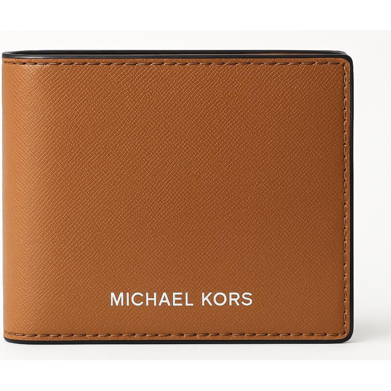 Michael Kors pánská peněženka HARRISON s kapsou na drobné brwn