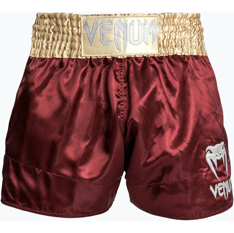Pánské tréninkové šortky Venum Classic Muay Thai burgundy/gold