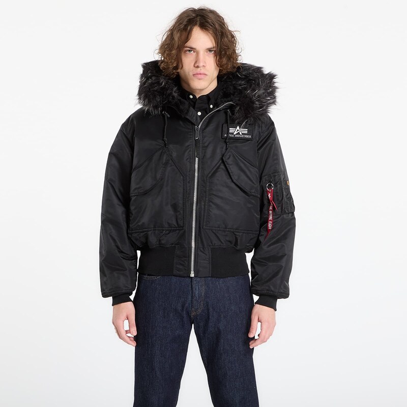 Bunda Alpha Industries 45P Hooded Custom Black XL