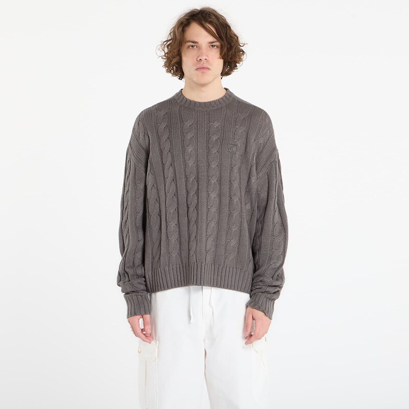 Svetr Karl Kani Og Cable Knit Os Sweater Black XL