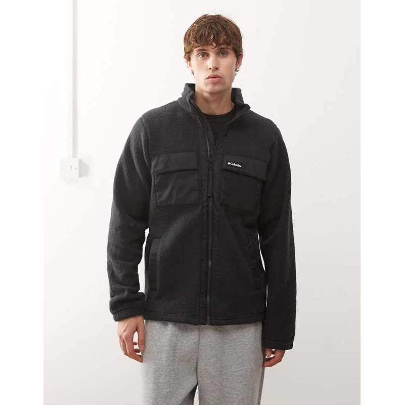 Columbia Juniper Peak Full Zip Fleece full zip fleece in black