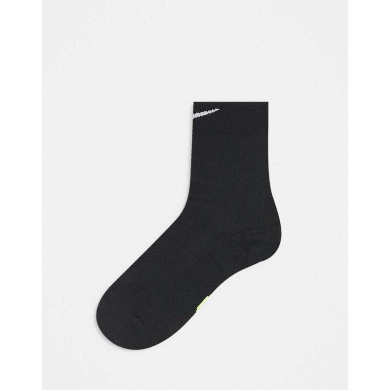 Nike Running Midweight crew socks in black