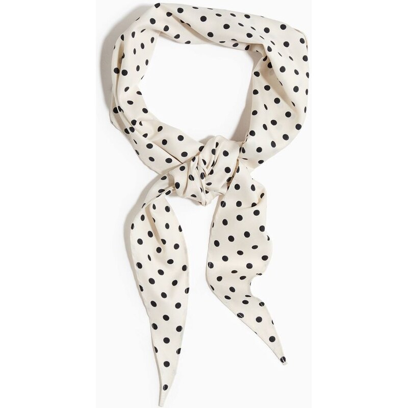 H&M - Kosočtvercový šátek - béžová 109457475