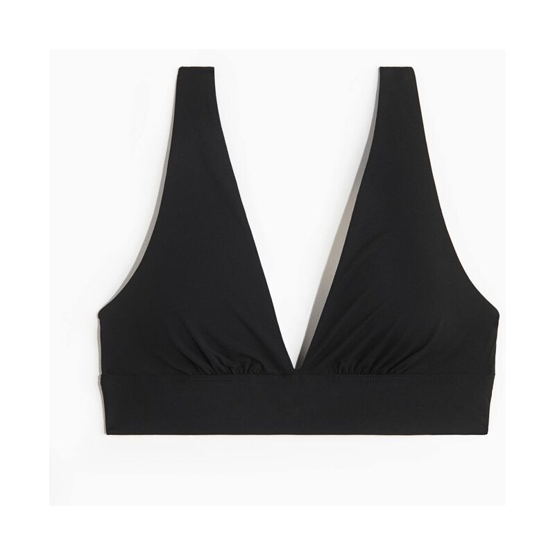 H&M - Vyztužená měkká podprsenka z mikrovlákna - černá 108429349