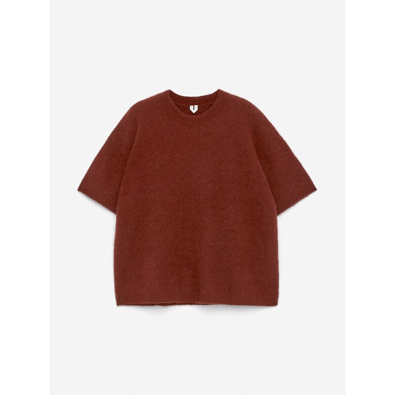 H&M - svetr ze směsi alpaky a vlny - oranžová 108443650
