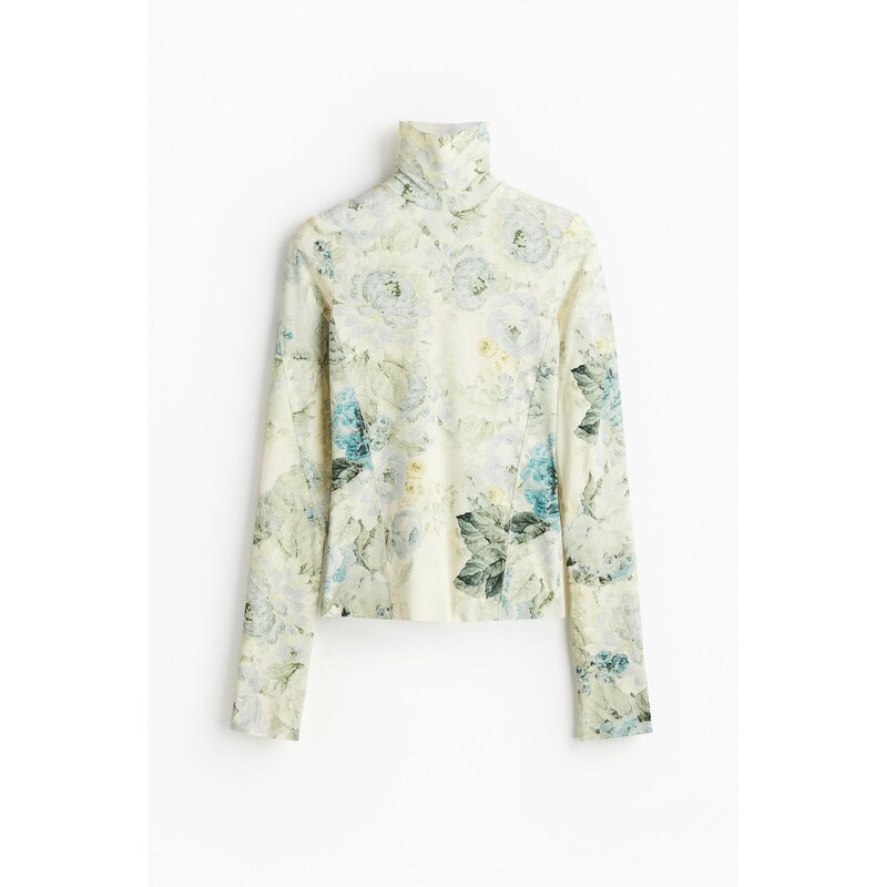 H&M - Tops vysokým límcem - žlutá 108529677