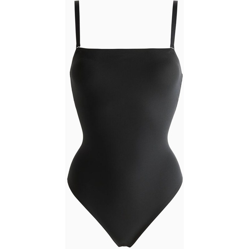 H&M - Body thong z mikrovlákna Light Shape - černá 109080442