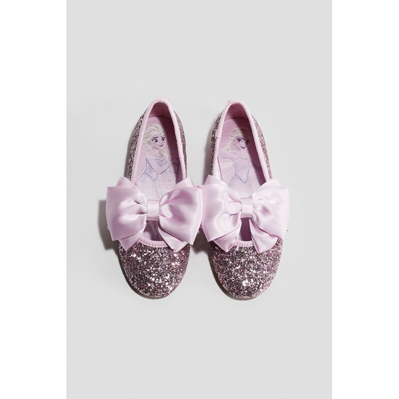 H&M - Balerínkys třpytivou mašlí - fialová 109112597