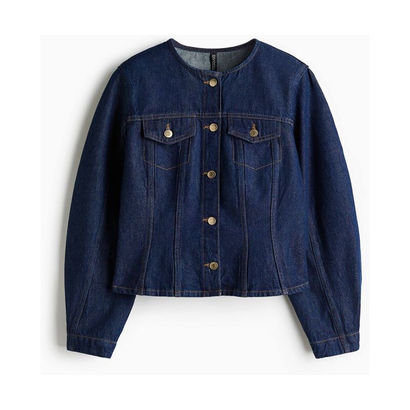 H&M - Keprová košiles projmutým pasem - modrá 109278331