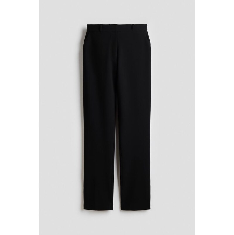 H&M - Elegantní kalhoty Slim Fit Wrinkle-resistant - černá 109323853