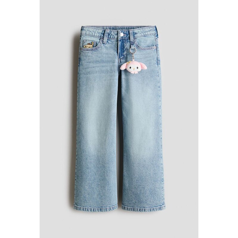 H&M - Loose Fit Jeans - Denim Blue/My Melody