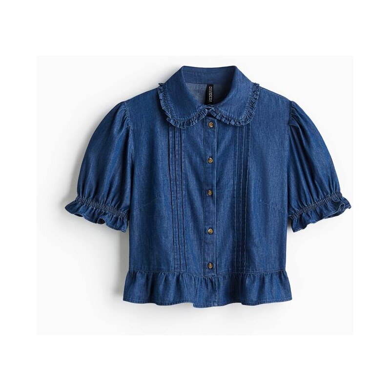H&M - Džínová halenka - modrá 108915507