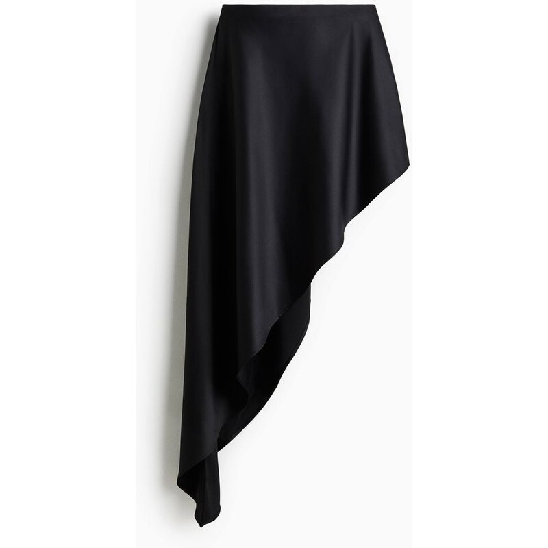 H&M - Saténový top bandeau - černá 110133974