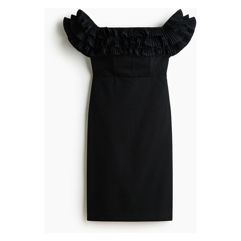 H&M - Šaty odhalující ramena - Černá