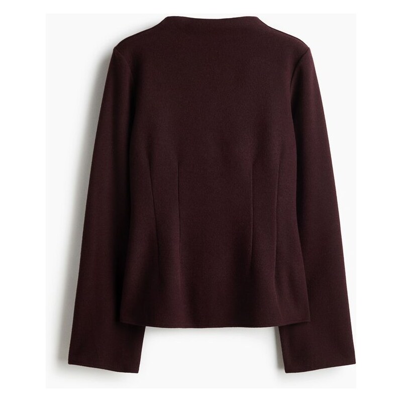 H&M - Vypasovaný top - Švestkově Červená