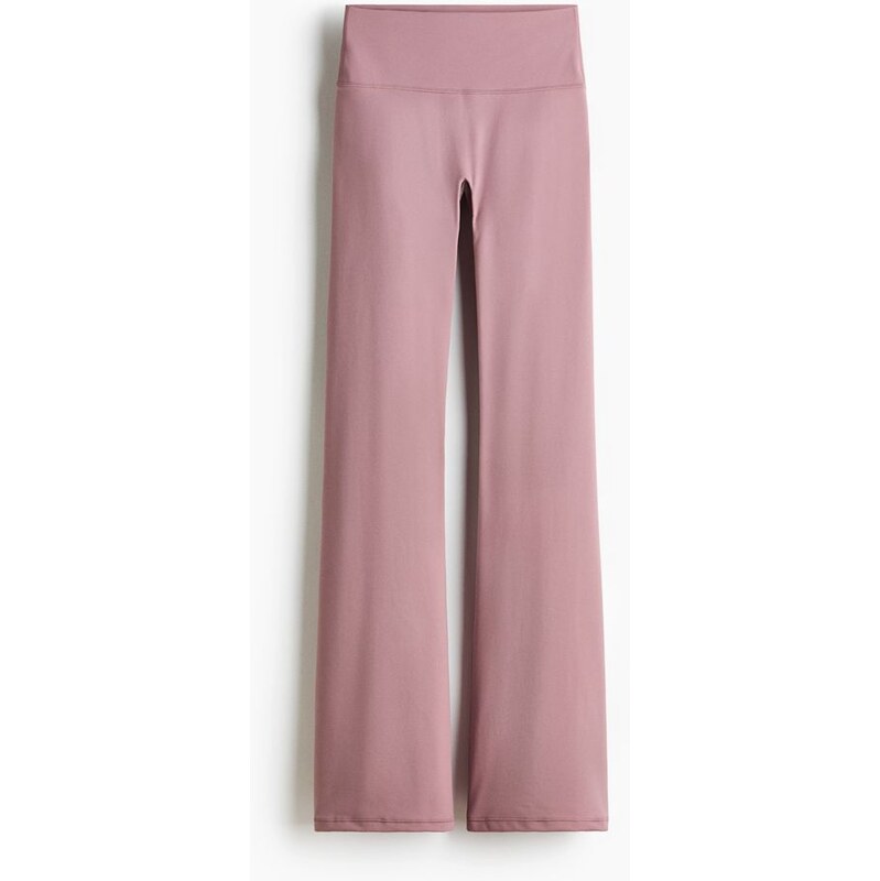 H&M - Legíny na jógu Flared SoftMove - Starorůžová