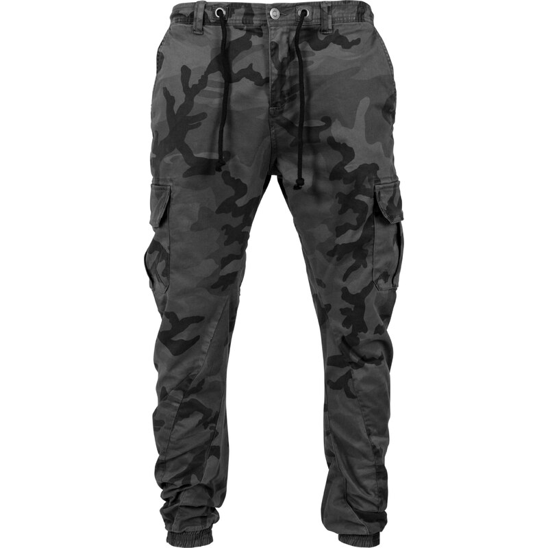 Urban Classics Kapsáče  Camo Cargo Jogging Pants  šedá