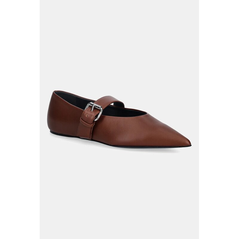 Weekend Max Mara Kožené baleríny Weekend Max Mara Wkagel