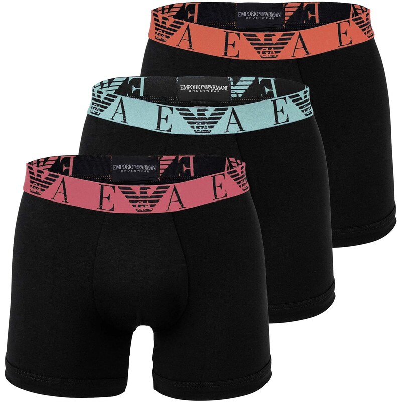 Emporio Armani Boxerky tyrkysová / oranžová / magenta / černá