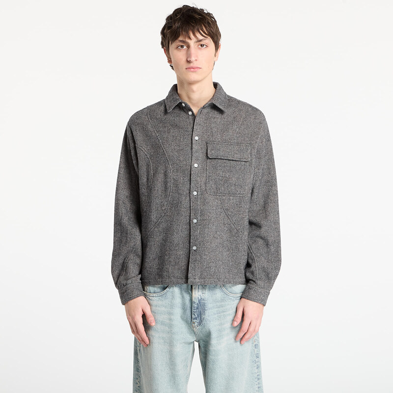 Košile DIME Wool Overshirt UNISEX Silver XL